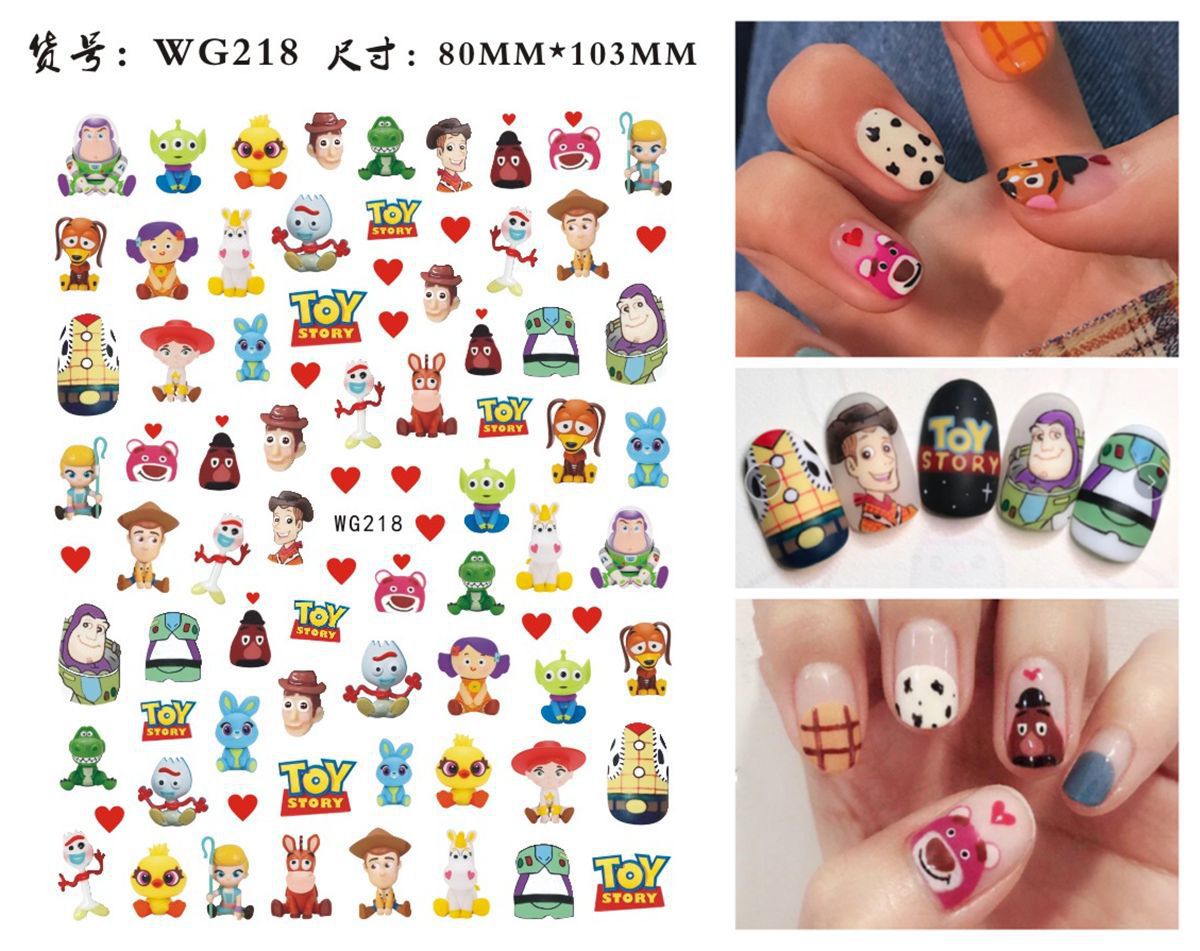 WG218-230 Cute Cartoon Nail Sticker