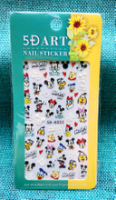 5D Embossed Mickey Mouse Nail Sticker