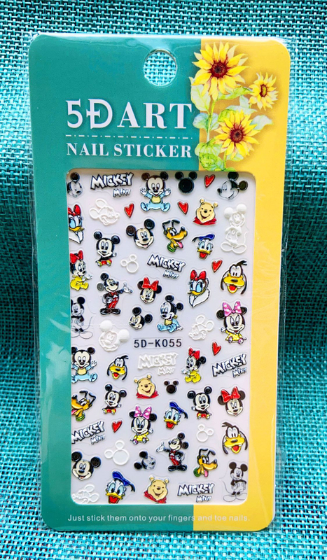 5D Embossed Mickey Mouse Nail Sticker