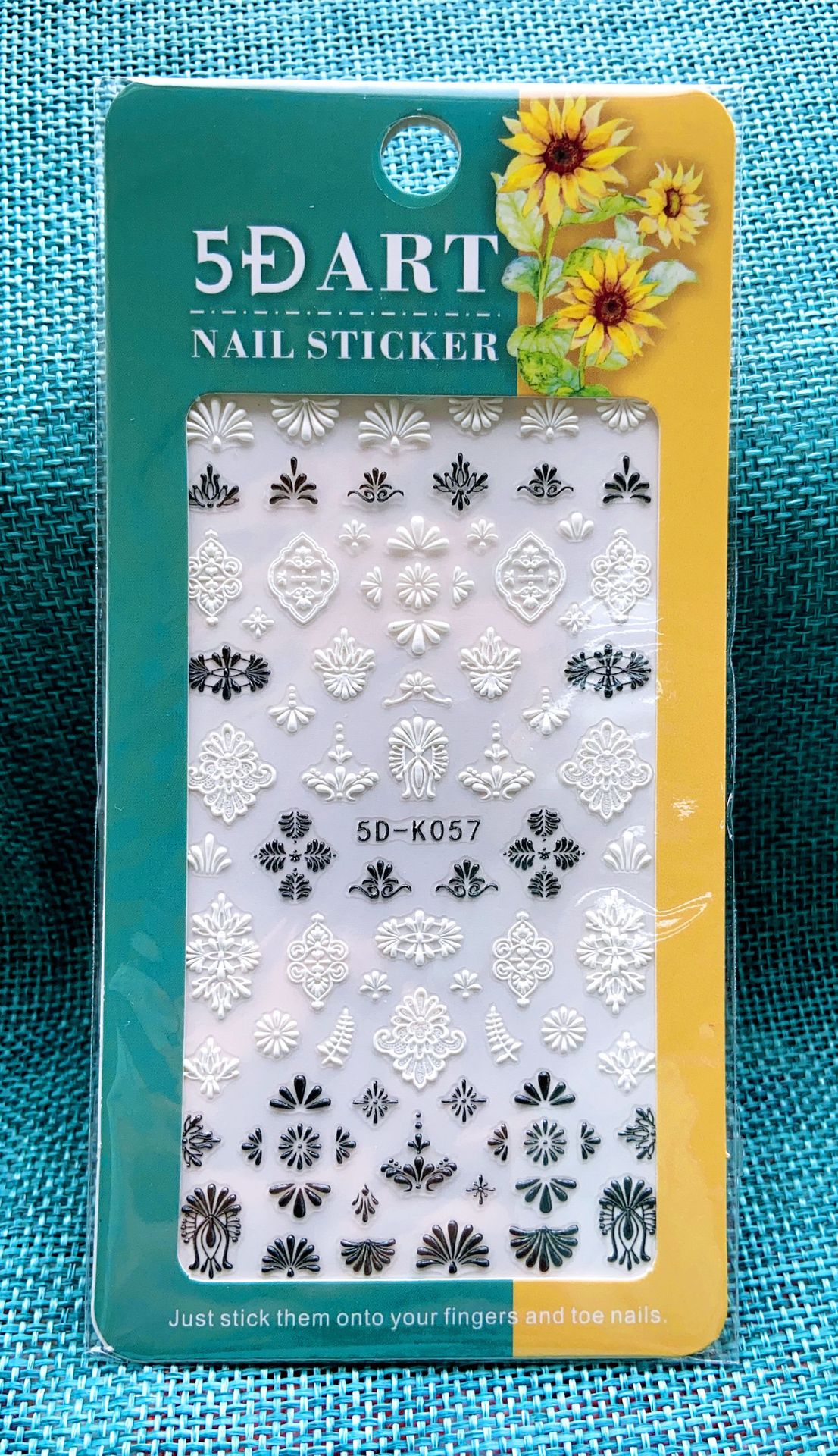5D Embossed Lace Nail Sticker