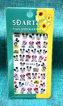 5D Embossed Mickey Mouse Nail Sticker