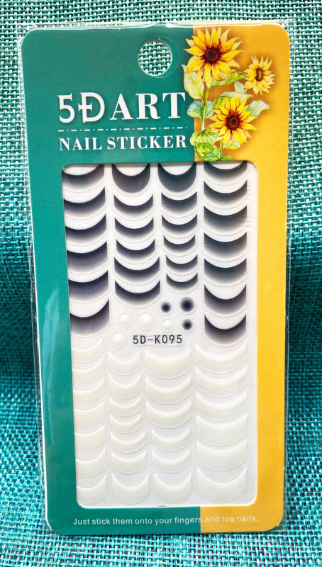 5D Embossed Nail Sticker