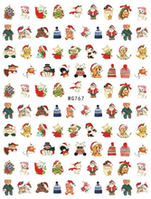 WG762-771 Christmas Nail Sticker 