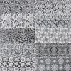10 designs White Lace Nail Art Transfer Foil Sticker 