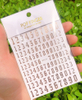 WG623 Number Self-adhesive Nail Sticker