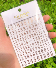 WG623 Number Self-adhesive Nail Sticker