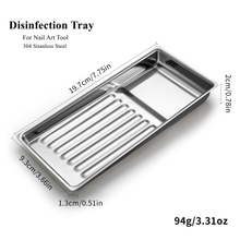 2024 New 304 stainless steel Nail art tool Disinfection Tray