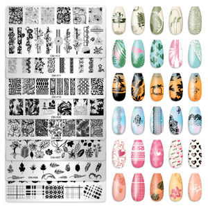Heart Flower Stencil Nail Art Stainless Steel Stamping Plates