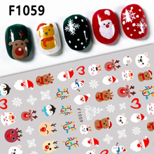 2024 New F1059-1063 Winter Christmas Snow Nail Sticker
