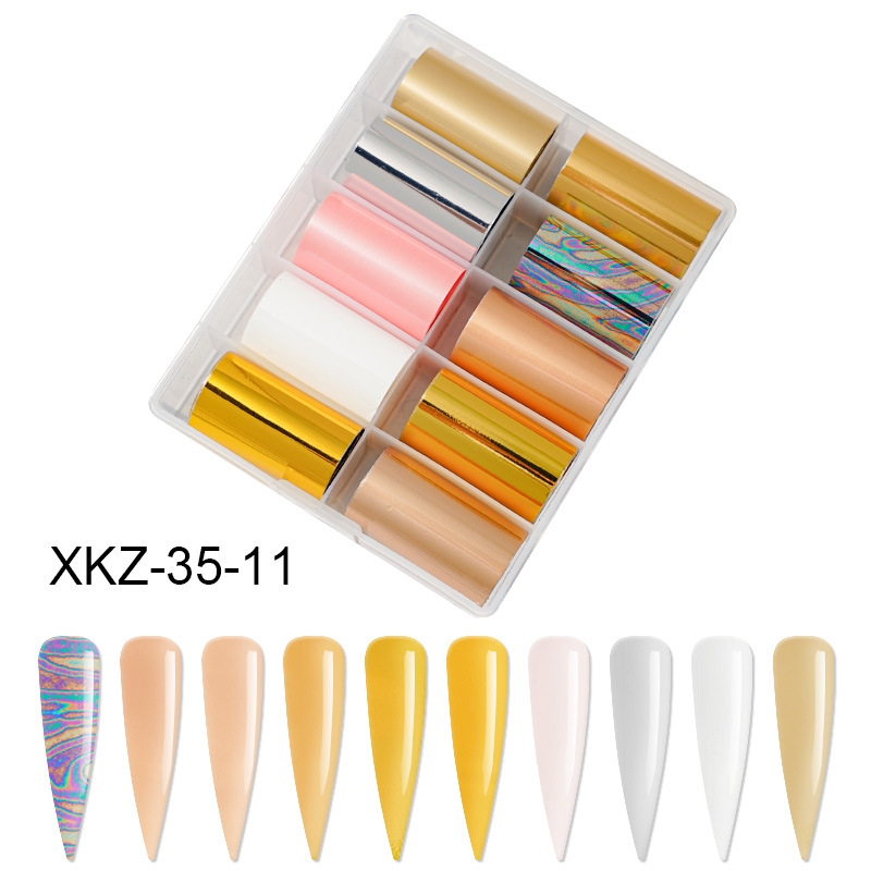 Colorful Fluorescent Nail Transfer Foil 