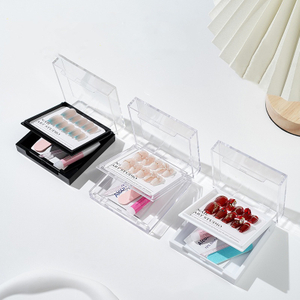 Double Layered Press on Nail Tip Storage Box Nail Art Display 