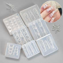 New Swan Flower Butterfly 3D Acrylic Mold Nail Tool