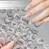 French Manicure Gradient Stickers