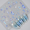 5D Realistic Pink Blue Bow Nail Sticker