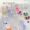 Mixed Resin Nail Art Charm Cute Star Bow Flower Jewelry Nail Rhinestone Fashion Nail Decoration