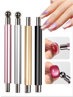 Double Head Nail Magnetic Stick Metal Stick Cat Eye Gel Polish Magnet 