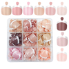 216pcs/box French Toenail Tip