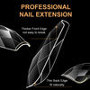 140pcs Rhombic Nail Tips Almond Ballet Irregular Transparent Nail Tip False ABS Nail Art Tool