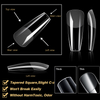  Flat No C Curve Semi-Frosted Soft Gel Tips 480pcs/box High Quality
