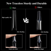 192pcs/box 4 Shapes in 1 Box Extra Long Nail Soft Gel Tips