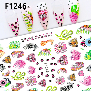 2026 New Line Colorful Nail Sticker