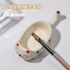 Cute Animal Nail Color Palette Nail Brush Washing Tray