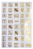 D018 6 colors available Brand Logo 3D Nail Art Sticker