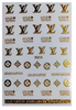 D019 LV LOUIS VUITTON 6 colors available Brand Logo 3D Nail Art Sticker