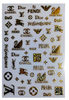 D026 Brand Logo 3D Nail Art Sticker 6 colors available