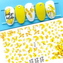 F756 Leaf Self-adhesive Nail Sticker 2021 New
