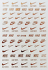 XF3186 Rose Gold Nike Logo Brand Design 3D Nail Art Sticker