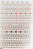 XF3199 Rose Gold 3D Nail Art Sticker