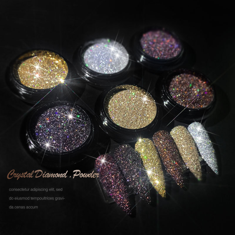 Bungee crystal diamond nail powder