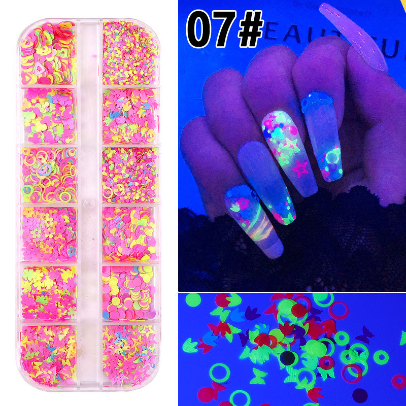 Maple Leaf Butterfly Nail Sequins