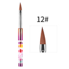 #8-#14 Nail Acrylic Brush with Dry Flower Handle