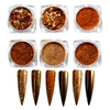Colorful Foil Nail Glitter Powder Set