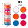 Candy Fluorescent Blooming Nail Powder Set