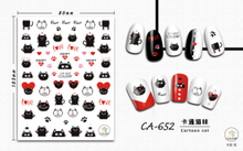 CA652 Kitty Cat Self-adhesive Nail Art Sticker