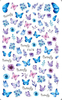 F678 Rose Flower Gardon Butterfly Self-adhesive Nail Art Sticker