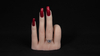 Practic Hand For Nails Silicone Can Bend Nail insert Lifesize Mannequin Female Model Display four fingers