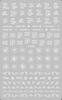 F548 4 Colors Gold Silver Black White 3D Self Adhesive Nail Art Sticker