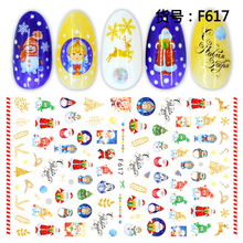 F617 Christmas Halloween 3D Self Adhesive Nail Art Sticker 