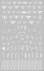 F552 4 Colors Gold Silver Black White 3D Self Adhesive Nail Art Sticker