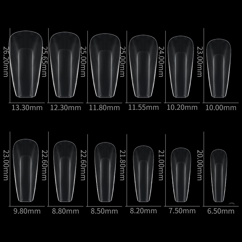 2022 New Geometry Art Nail Artifical Tips 504pcs/bag