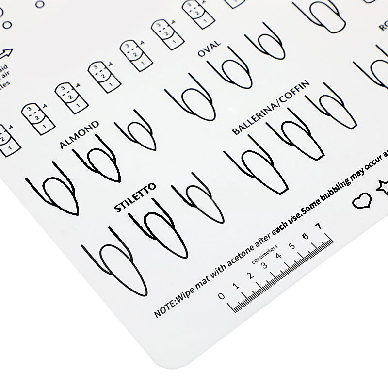 Silicone Nail Practice Pad with Size 40*30cm