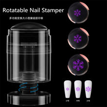 Rotatable Multifunction Size Transform Nail Stamper