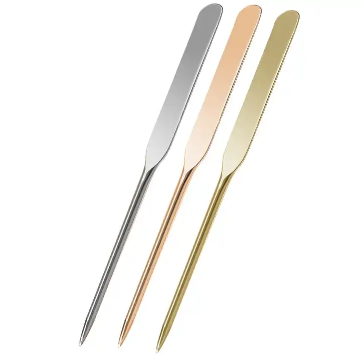Stainless Steel Nail Polish Mixer Cosmetic Spatula