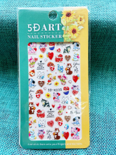 5D Embossed Animal Nail Sticker