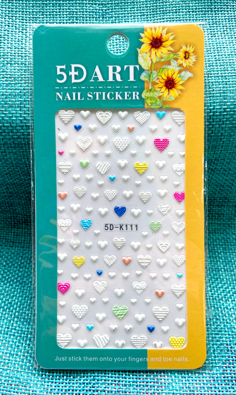 Cloud Heart Star 5D Embossed Nail Sticker