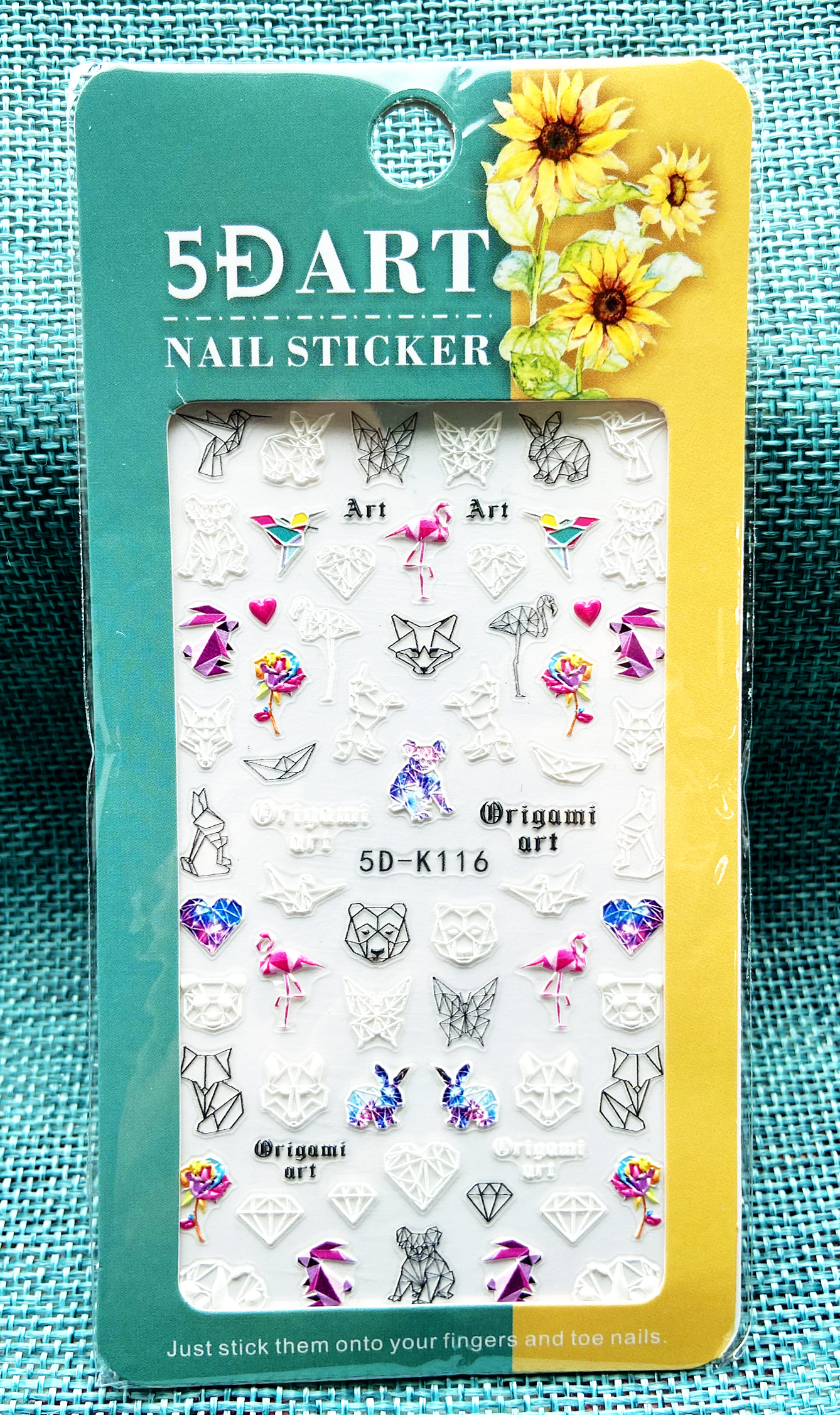 5D Embossed Nail Sticker